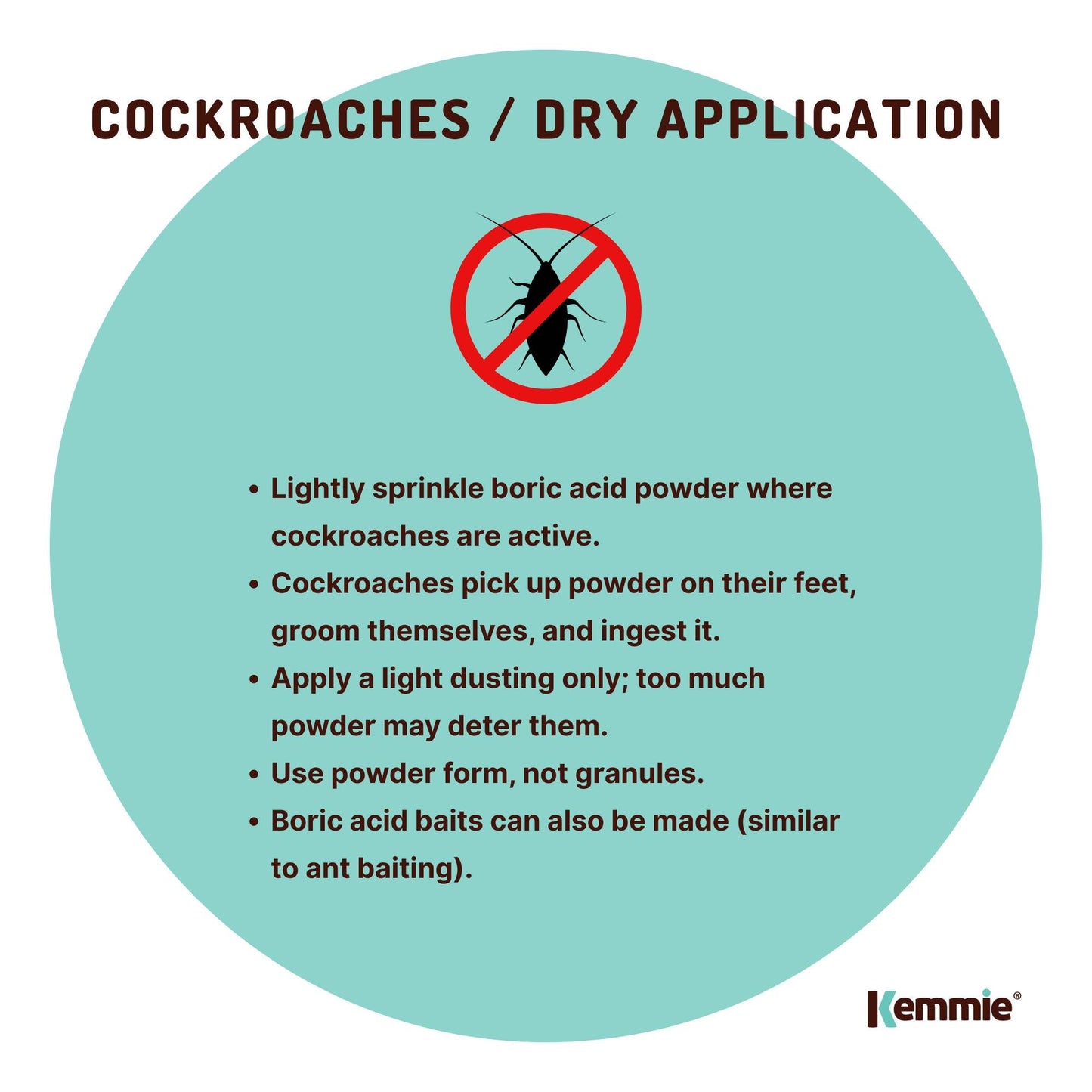 Boric Acid Powder High Purity Fully Soluble Granules - Pest Ant Cockroaches Bulk
