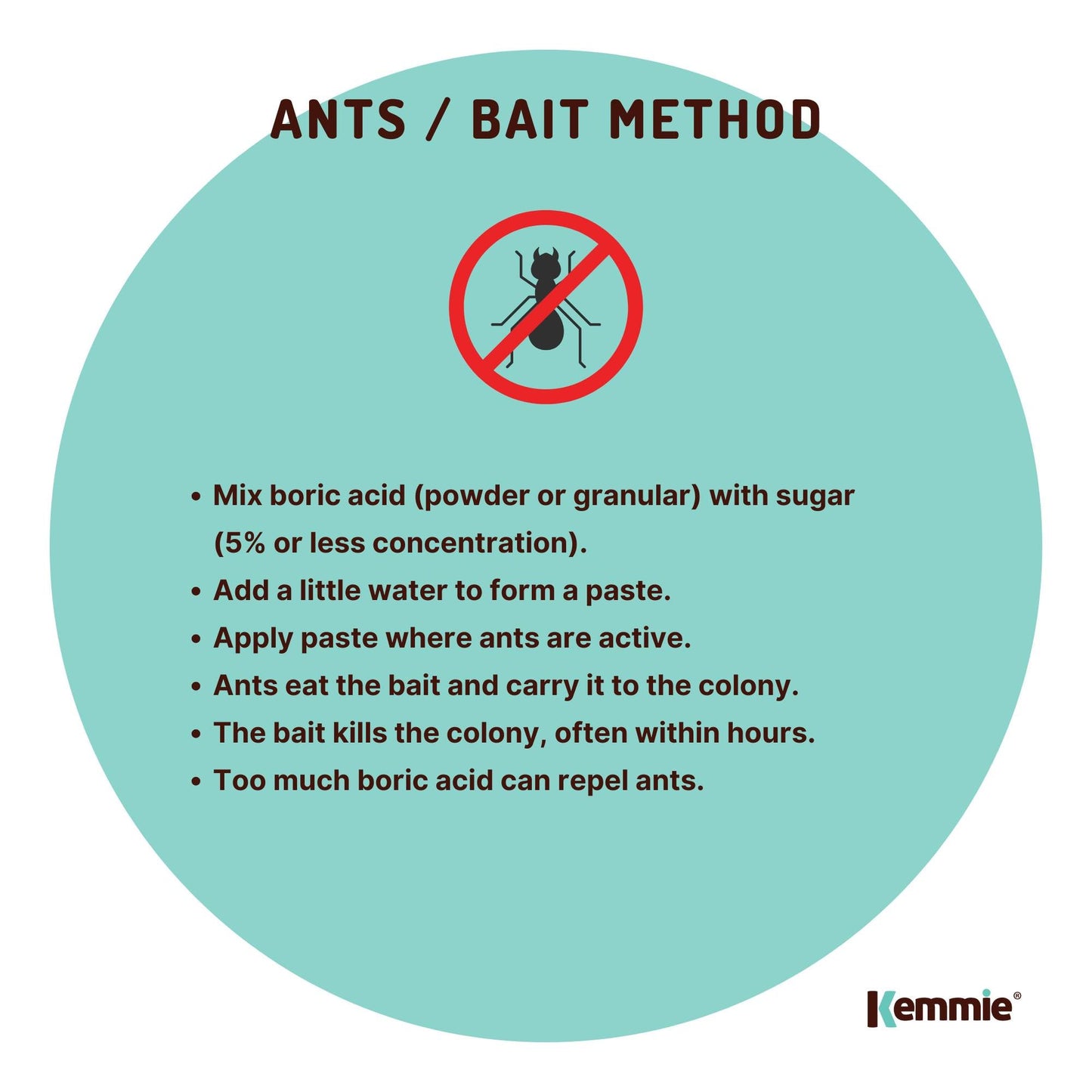 Boric Acid Powder High Purity Fully Soluble Granules - Pest Ant Cockroaches Bulk