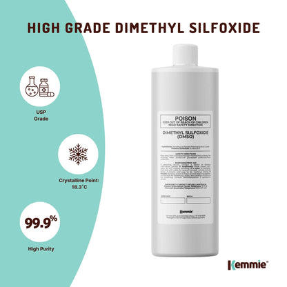 DMSO Liquid Dimethyl Sulfoxide 99.9% Pure Pharmaceutical Grade Solvent Bulk Size