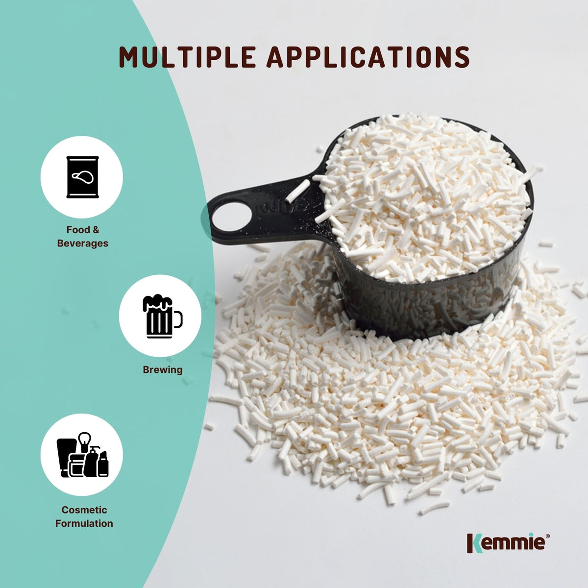 Kemmie 2Kg Potassium Sorbate Granules E202 Preservative Cosmetic Brewing Tub