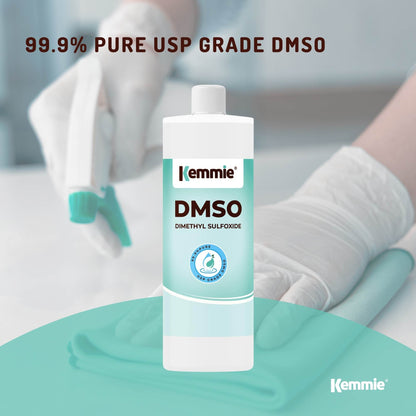 Kemmie DMSO Liquid 99.9% Pure -  USP Grade Dimethyl Sulfoxide Solvent