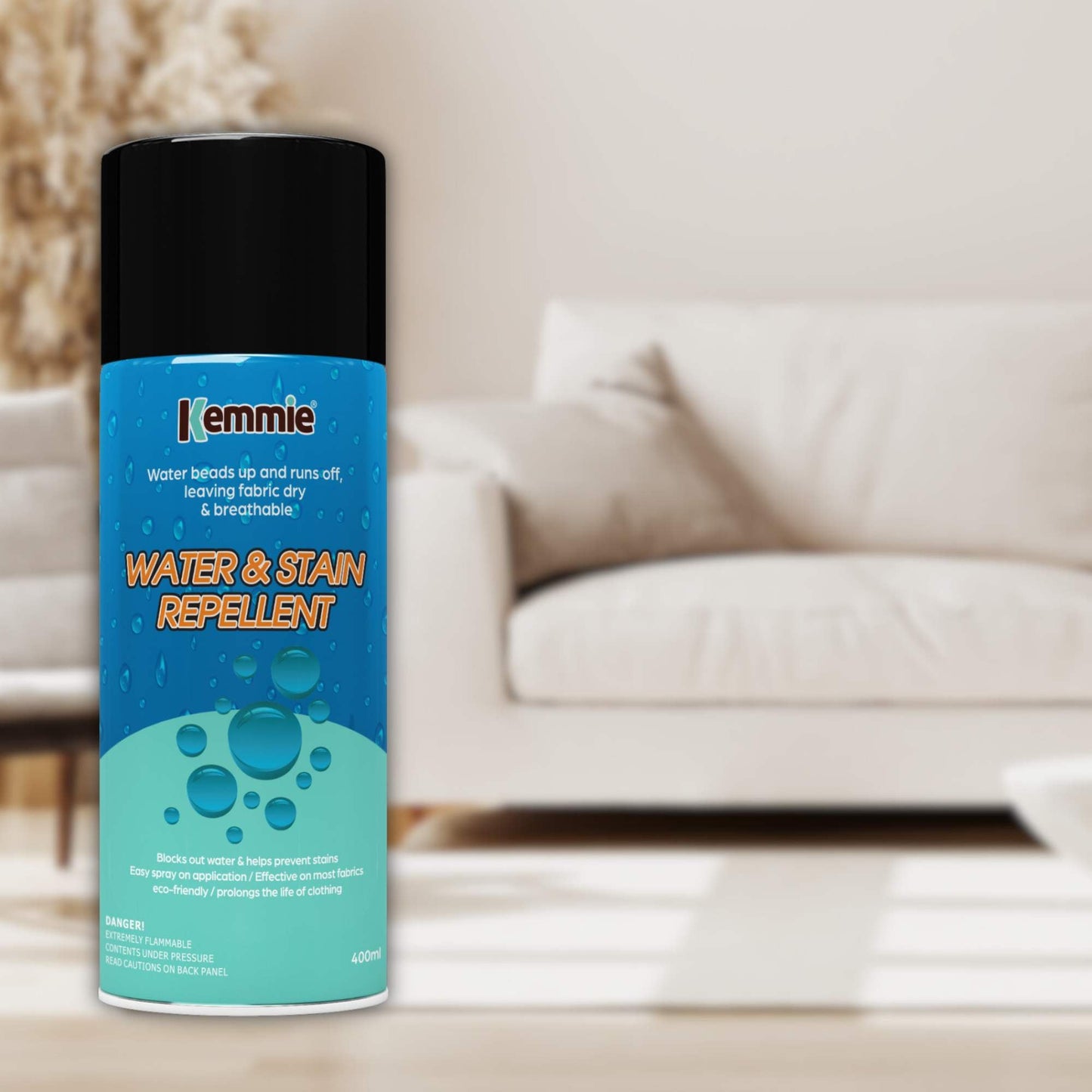 Kemmie 212g Water and Stain Repellent Spray for Shoes Suede Leather and Fabric