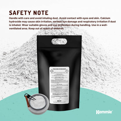 Kemmie Calcium Hydroxide Powder Bags - Food Grade Pickling Lime FCC Bulk