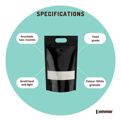 Kemmie Potassium Sorbate Granules E202 Preservative Cosmetic Brewing